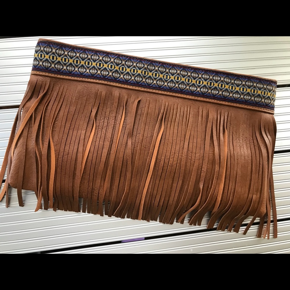Adorable large fringe  purse